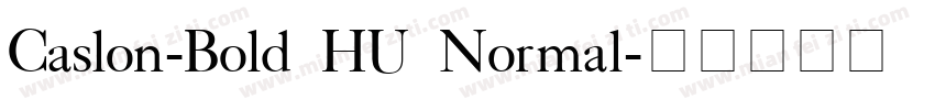 Caslon-Bold HU Normal字体转换